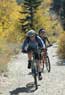 Mt. bikers on the Flume Trail, Lake Tahoe, Nevada NV 10/13/07